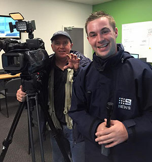 Australian cameraman John Wilson
